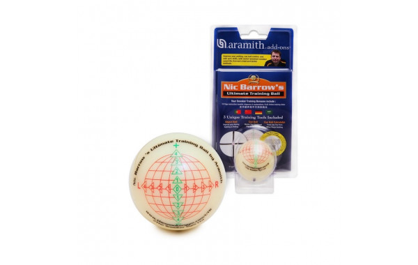 Тренировочный шар Snooker Aramith Nic Barrow's Ultimate Training Ball d52,4мм 08877 600_380