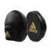 Лапы Speed Disk Punching Mitt Leather черно-золотые Adidas adiSDP01 75_75