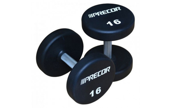 Фиксированные гантели в уретане 16кг Precor New FM\UPD-N-16KG 600_380