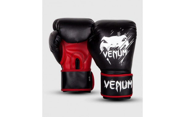 Перчатки детские Venum Contender 02822-100-6oz черный\красный 600_380