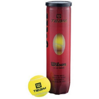 Мяч теннисный Wilson TeamW Practice WRT111900, 4 мяча, желтый