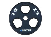 Олимпийский диск в уретане Precor FM\UPP-15KG\BK-LZ-00 15 кг, черный с лазерной гравировкой