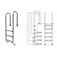 Лестница для бассейнов серии M M205 ПТК Спорт 021-0542