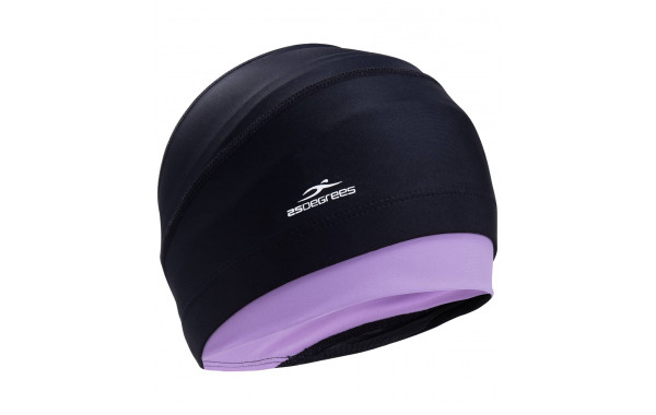 Шапочка для плавания 25DEGREES Duplo Black/Lilac, полиамид, для длинных волос 600_380