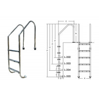 Лестница для бассейнов серии L L202 ПТК Спорт 021-0535