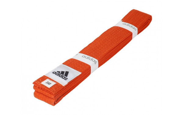 Пояс для единоборств Adidas Club 240см adiB220 оранжевый 600_380