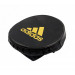 Лапы Speed Disk Punching Mitt Leather черно-золотые Adidas adiSDP01 75_75