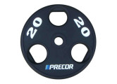Олимпийский диск в уретане Precor FM\UPP-20KG\BK-LZ-00 20 кг, черный с лазерной гравировкой