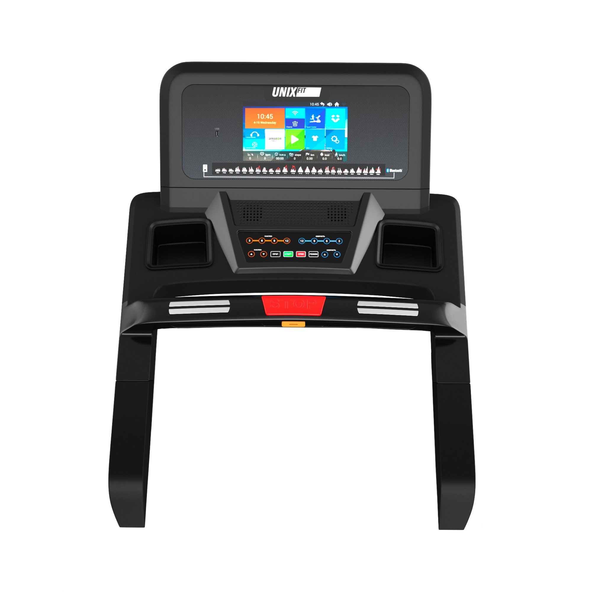 Беговая дорожка UnixFit T-1300 PRO (10,1" TFT) TDT1300PRO10 2000_2000