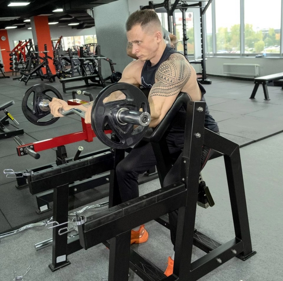 Скамья Скотта Protrain PP120 полностью черный 904_900