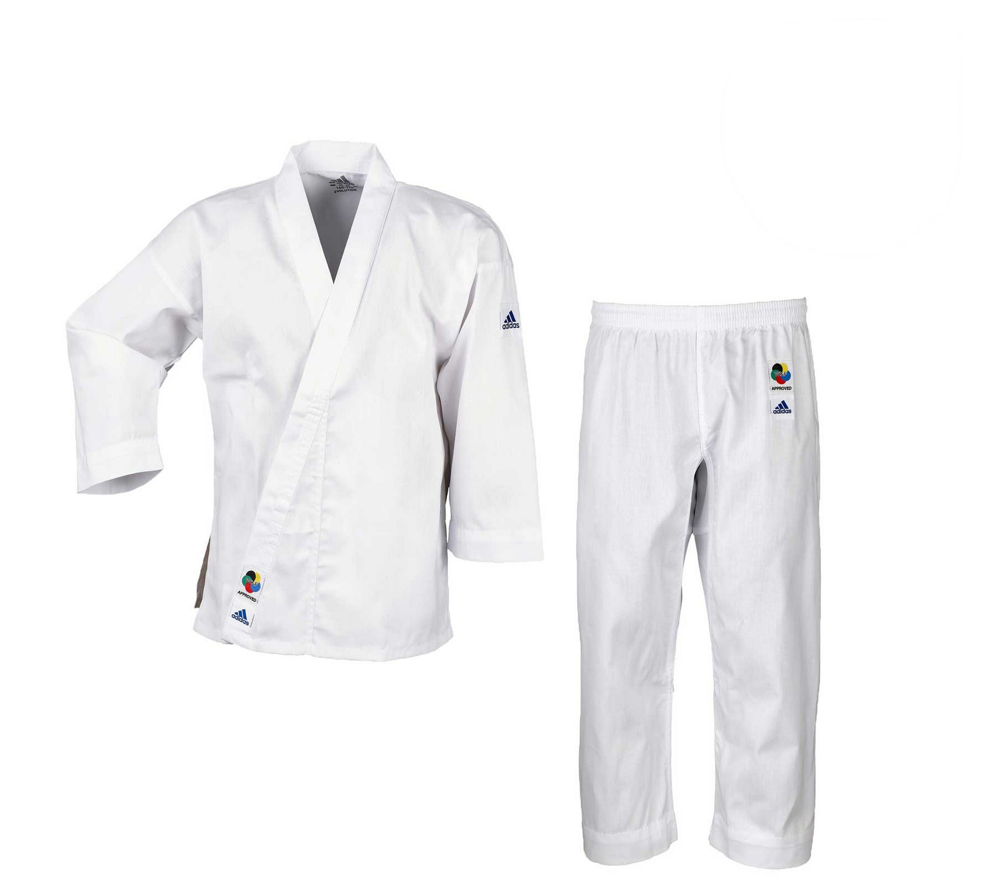 Кимоно для карате подростковое Adidas Evolution WKF K200E белый 2000_1781