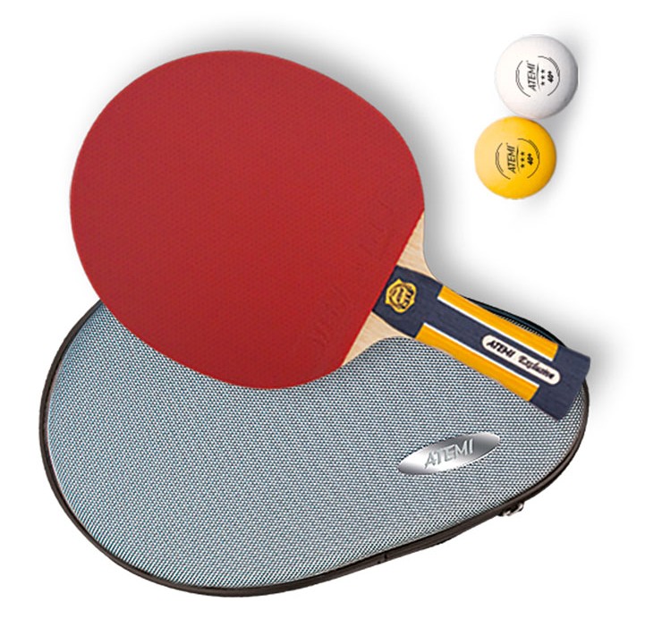 Набор для настольного тенниса Atemi Exclusive (1ракетка+чехол+2 мяча***) 740_692