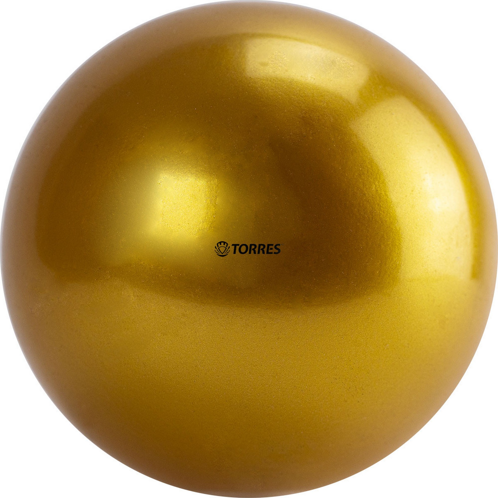 Мяч для художественной гимнастики однотонный d15см Torres ПВХ AG-15-10 золотистый 2000_2000