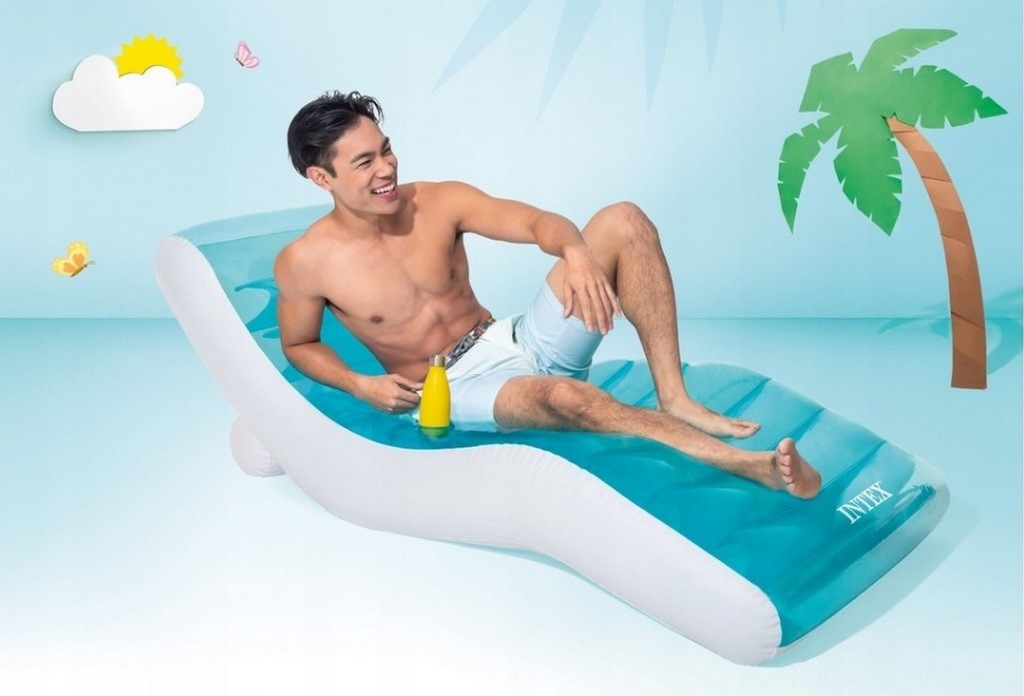 Шезлонг плавающий 191x99см Intex Splash Lounge 56874 1024_696