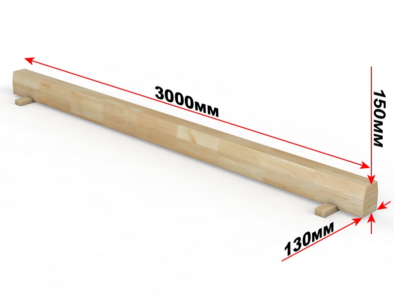 Бревно гимнастическое напольное L=3 м Glav 04.10.02-3 800_600