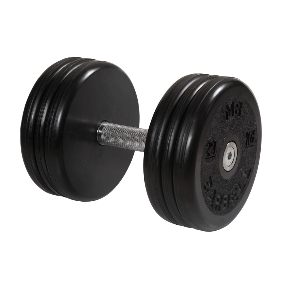 Гантель классик MB Barbell с вращающейся ручкой 29 кг MB-FdbEM-B29 1000_1000