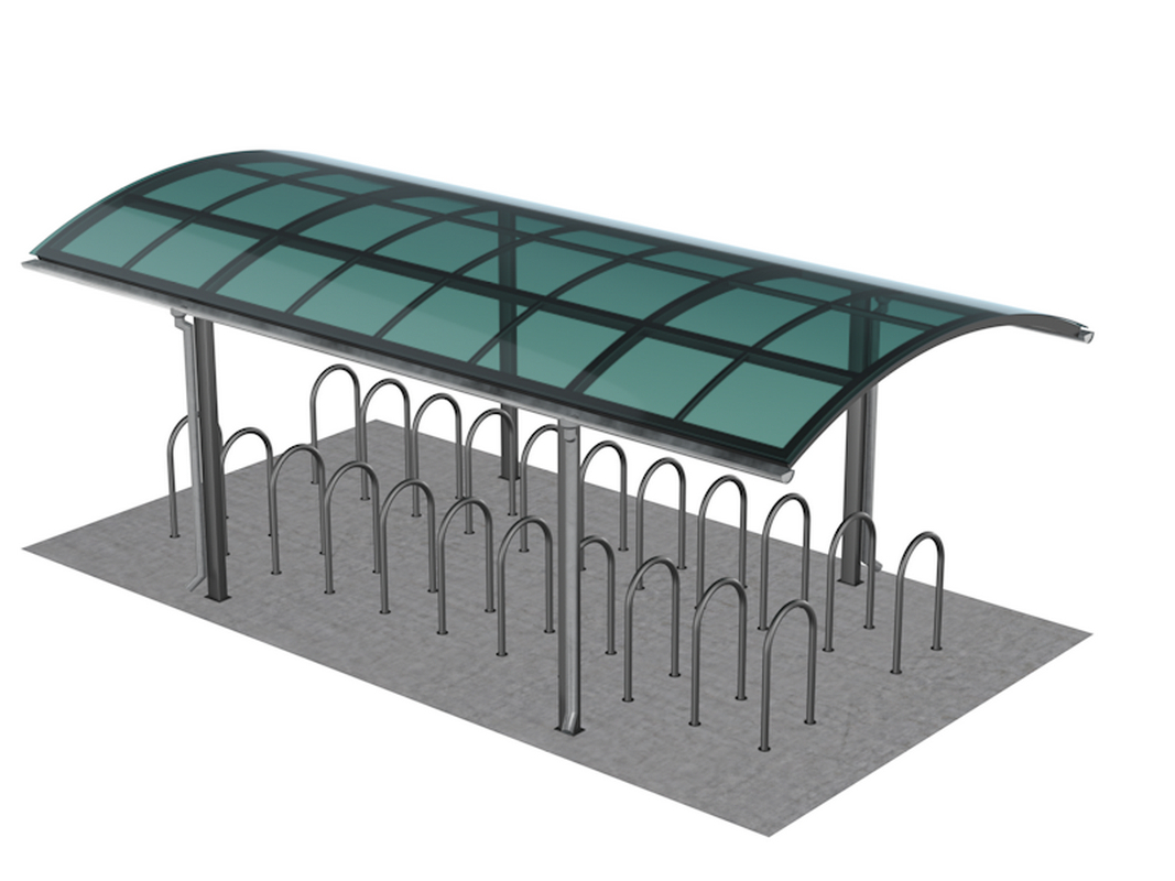Велопарковка с навесом на 20 мест Glav 14.501 1067_800