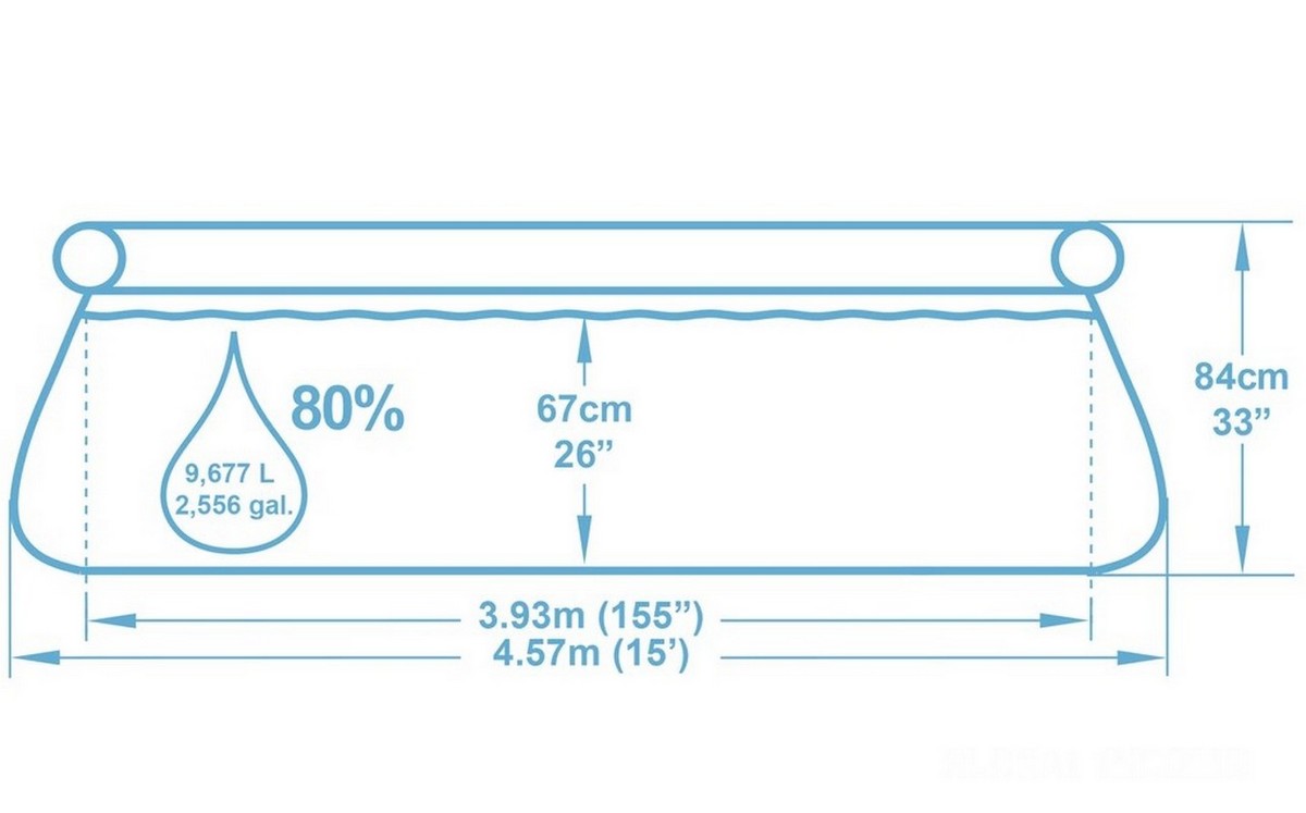 Бассейн с надувным бортом 457х84 см Bestway 57313 1200_747