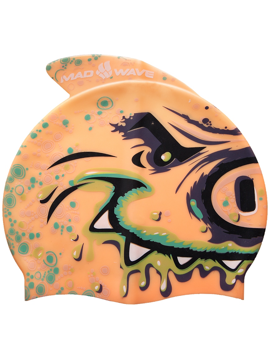 Юниорская силиконовая шапочка Mad Wave Silicone Printed Junior with fin PIG M0542 03 0 00W 870_1115