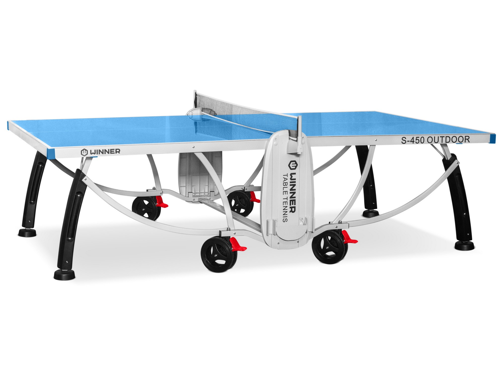 Теннисный стол всепогодный Winner S-450 Outdoor 274х152,5х76 см, с сеткой 51.450.00.0 2000_1500