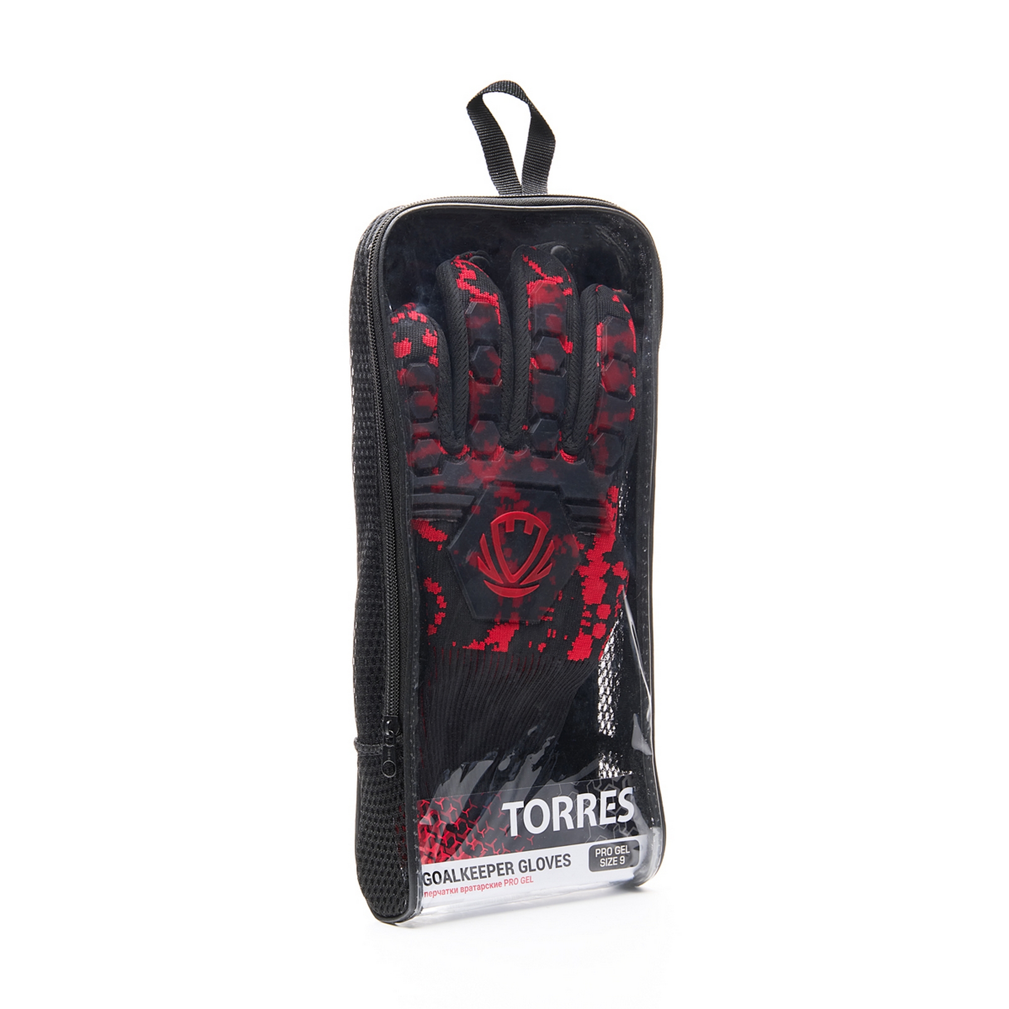 Перчатки вратарские Torres Pro Gel FG0523101 черно-красный 2000_2000