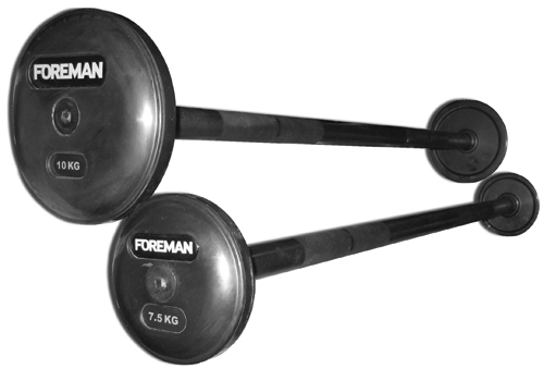 Фиксированная обрезиненная штанга Foreman FP\FB-RUB-EPR\20KG\BK-FM-00 500_339