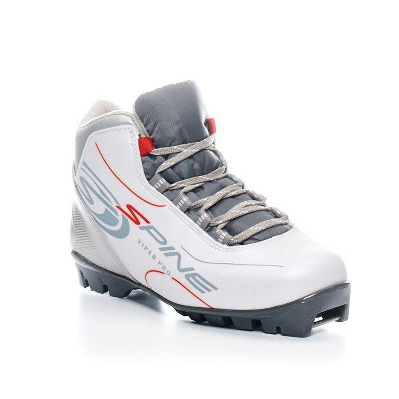 Лыжные ботинки NNN Spine Viper 251/2 серо/белый 800_800
