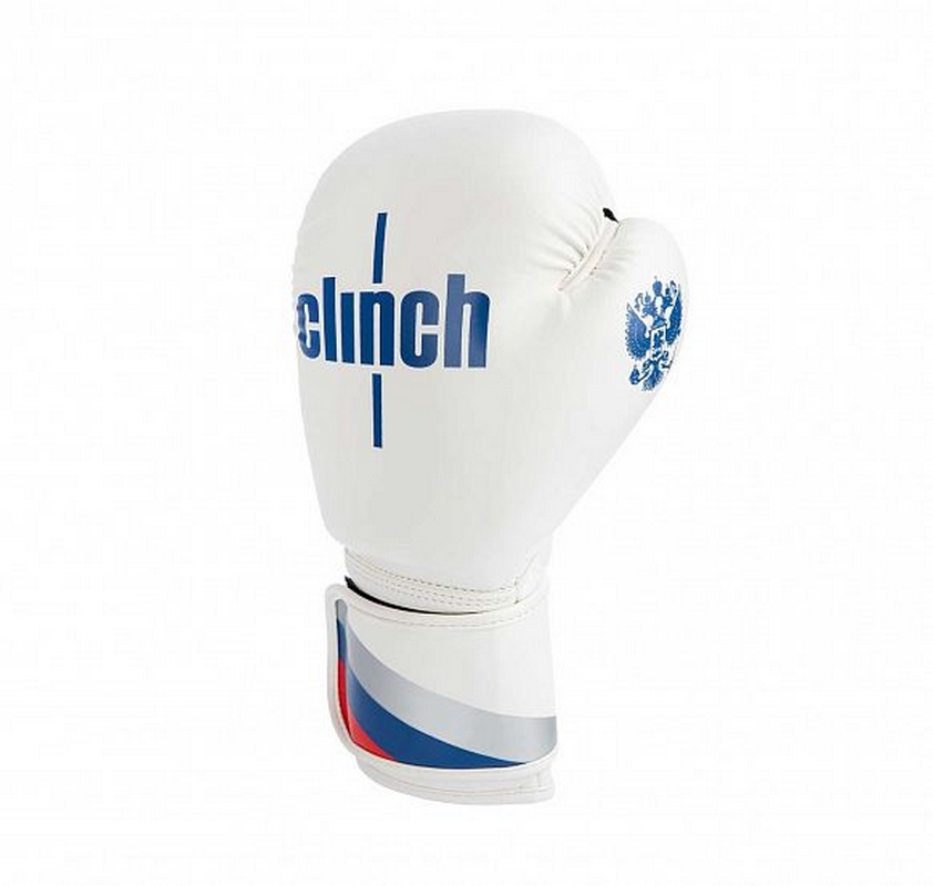 Перчатки боксерские Clinch Olimp C111 бело-синий 842_800