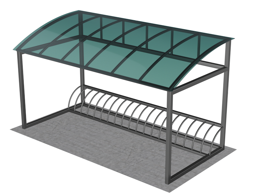 Велопарковка с навесом на 12 мест Glav 14.502 1067_800