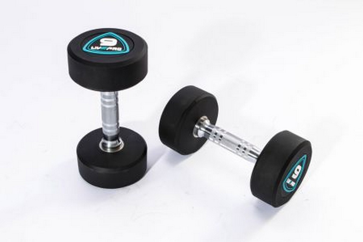 Гантели в уретане 6 кг Live Pro Studio Dumbbells LP8075-06 1200_800