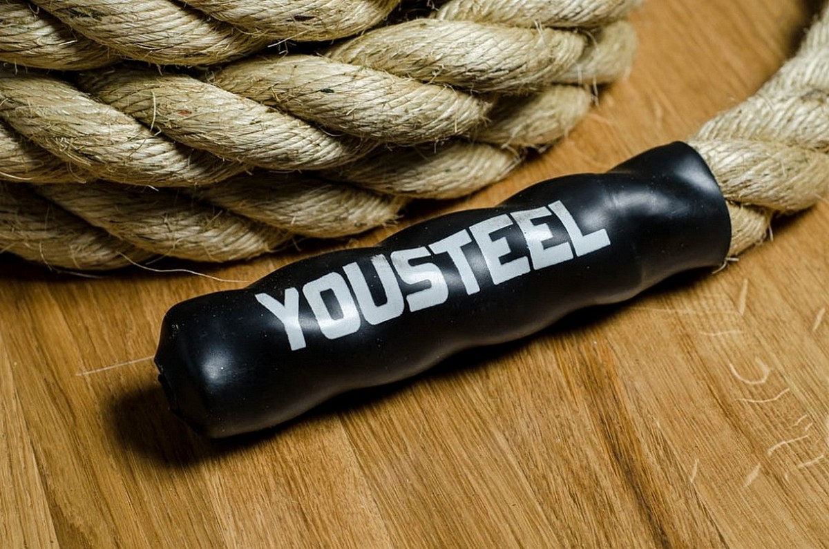 Канат для лазания YouSteel D38мм, волокно Sisal, длина 6 м 1200_795