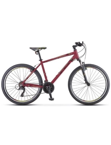 Велосипед Stels Navigator 590 V K010 Бордовый/Салатовый (м) (LU094324) 425_554