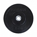 Диск олимпийский Foreman D50 мм 50 кг бампированный обрезиненный черный FM\BM-50KG 120_120