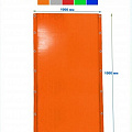 Мат защитный для горнолыжных трасс 1000х1000х100 люверсы\тент\ппу Dinamika оранжевый 120_120