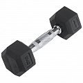 Гантель гексагональная Pro обрезиненная, 3 кг Star Fit DB-301 черный 120_120