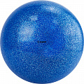 Мяч для художественной гимнастики d19см Torres ПВХ AGP-19-02 синий с блестками 120_120